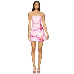 Runaway The Label Primrose Mini Dress in Pink Flower